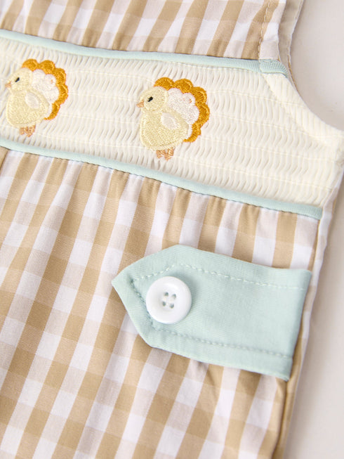 fall-thanksgiving-apricot-plaid-chick-embroidery-smocking-baby-boys-romper Rylee-Faith-Designs-Sophia's Style-4